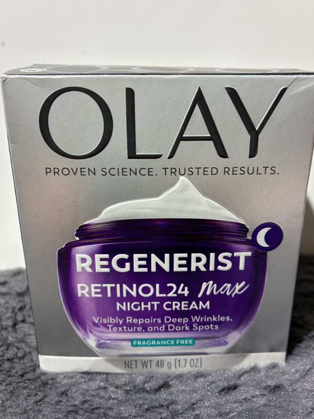OLAY Regenerist Retinol24 Max Night Cream - Purple NIB full-size 1.7oz